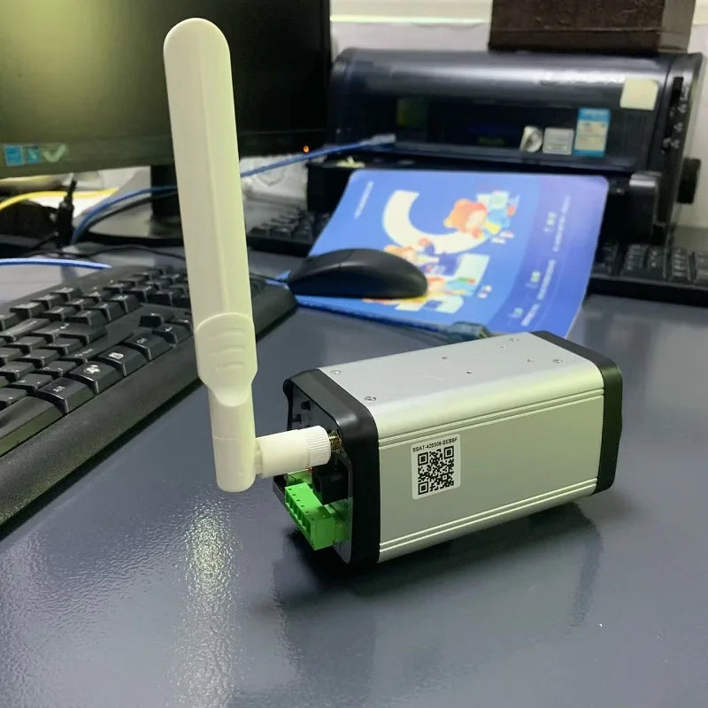 Wi-Fi 2.0MP, 5.0MP, or 8.0MP 30x zoom box camera with Wi-Fi connectivity and sleek design for security surveillance.
