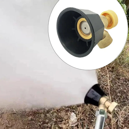Agricultural atomization adjustable garden sprayer nozzle and sprinkler head for watering and irrigation in outdoor gardens.