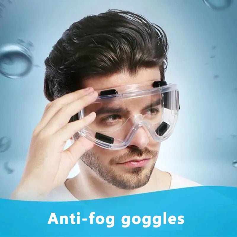 BackupMyFilesNow® antifog safety glasses with anti-splash, wind-proof design for industrial, cycling, and work protection.