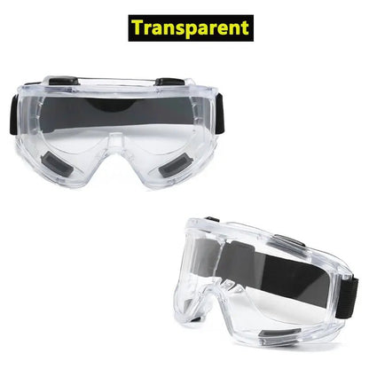 Antifog protective safety glasses by BACKUPMYFILESNOW.COM® with anti-splash, wind-proof design for industrial, cycling, and work use.