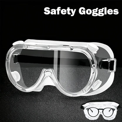 BACKUPMYFILESNOW.COM® waterproof safety goggles with anti-fog, windproof, dust-proof protective glasses for work and water park use.