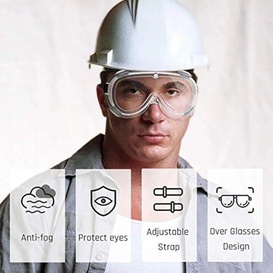 BACKUPMYFILESNOW.COM® waterproof safety goggles with anti-fog, windproof, and dust-proof protective eye shield for work and water park use.