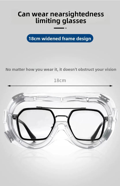 BACKUPMYFILESNOW.COM® waterproof safety goggles with protective, windproof, dust-proof, and anti-fog features for work and water park use.