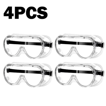 Waterproof safety goggles by BACKUPMYFILESNOW.COM® with anti-fog, windproof, dust-proof protective glasses for work and water park use.