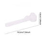 White sliding leakproof coffee scoop with large capacity, perfect for measuring coffee, protein, or milk powder in home kitchen use.