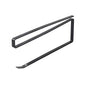 Black paper roll holder and towel rack with cling film storage, no punching wall mount, bathroom and kitchen hanging shelf.