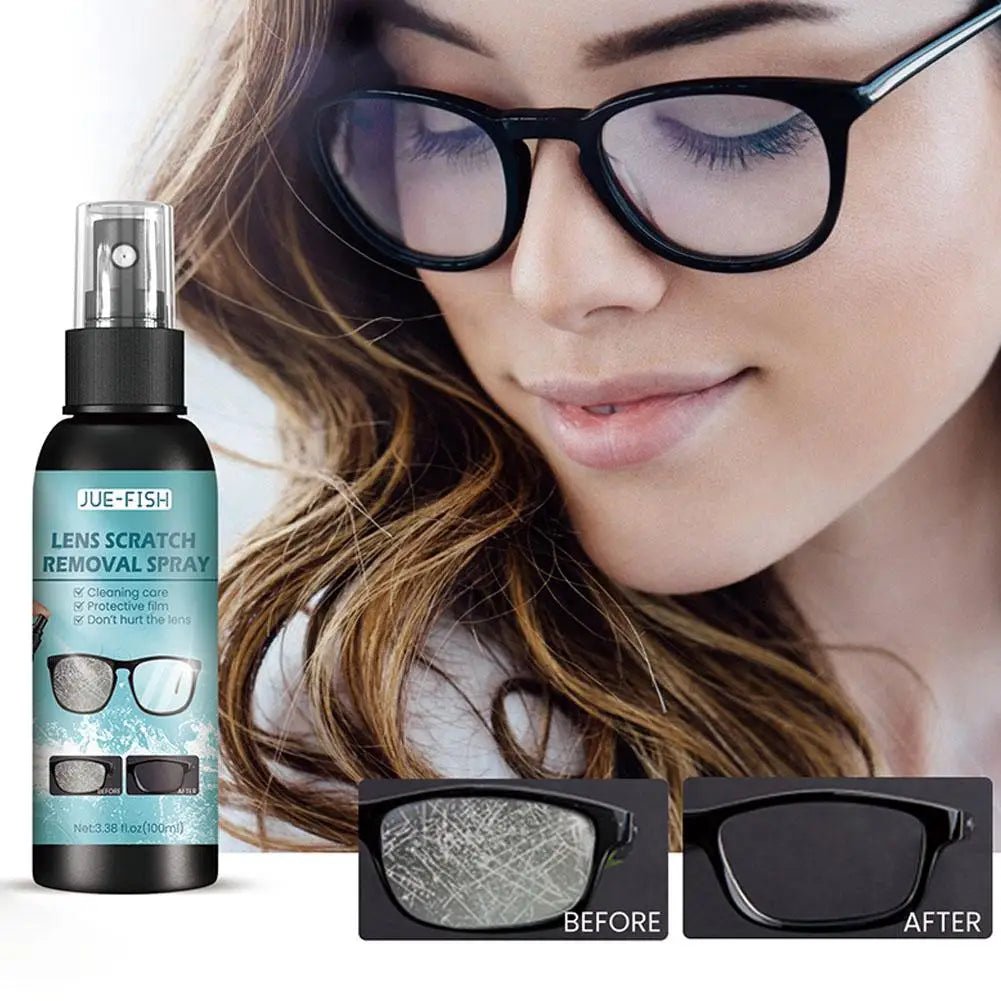 BackUpMyFilesNow® glass cleaner and lens spray for sunglasses and eyeglasses, high concentration scratch removal and cleaning tool