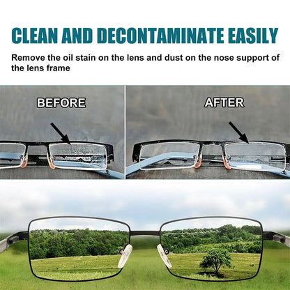 BackupMyFilesNow® glass cleaner and lens spray for sunglasses and eyeglasses, featuring high concentration scratch removal and cleaning tools.