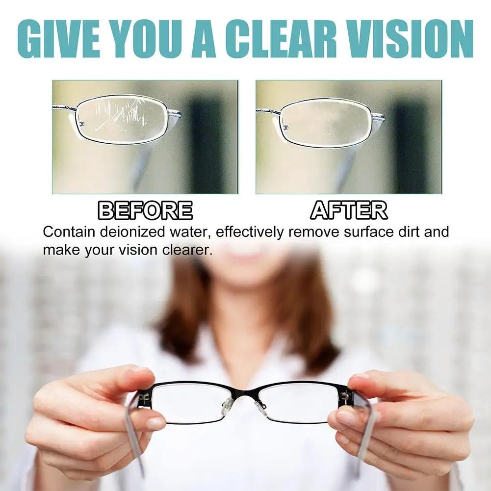 BACKUPMYFILESNOW® Glass Cleaner and Lens Cleaner Spray for sunglasses and eyeglasses, high concentration scratch removal and cleaning tool