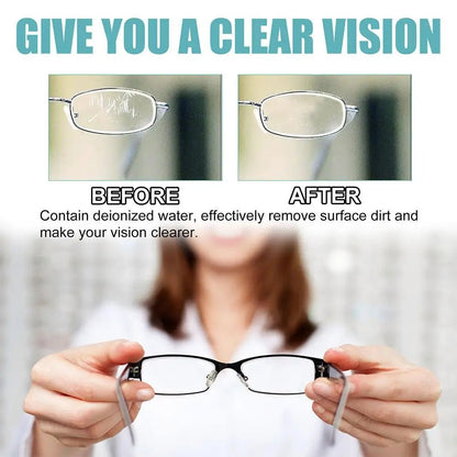 BACKUPMYFILESNOW® Glass Cleaner and Lens Cleaner Spray for sunglasses and eyeglasses, high concentration scratch removal and cleaning tool