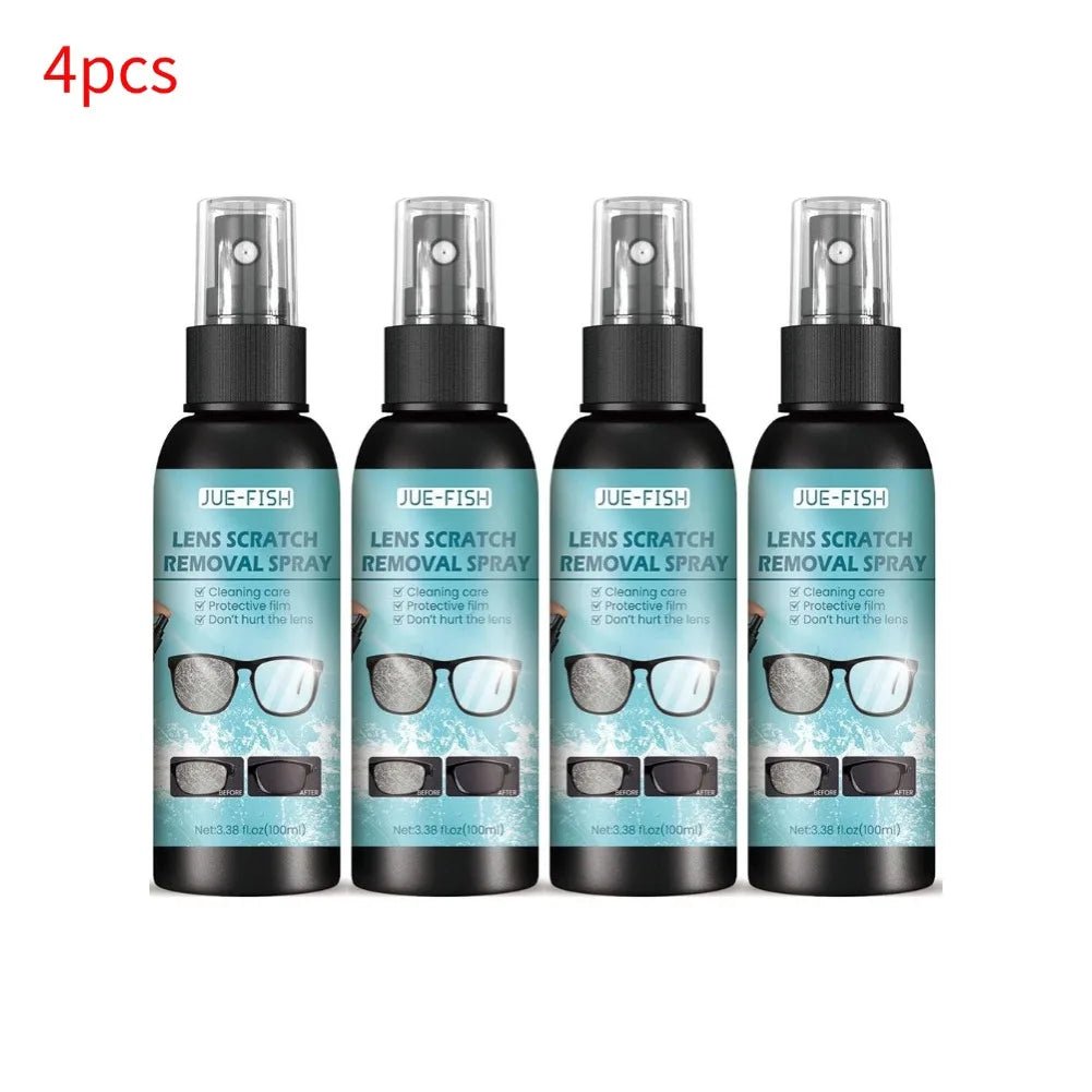 BackupMyFilesNow® glass cleaner and lens spray for sunglasses and eyeglasses, designed to clean and remove scratches from lenses.