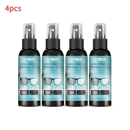 BackupMyFilesNow® glass cleaner and lens spray for sunglasses and eyeglasses, designed to clean and remove scratches from lenses.