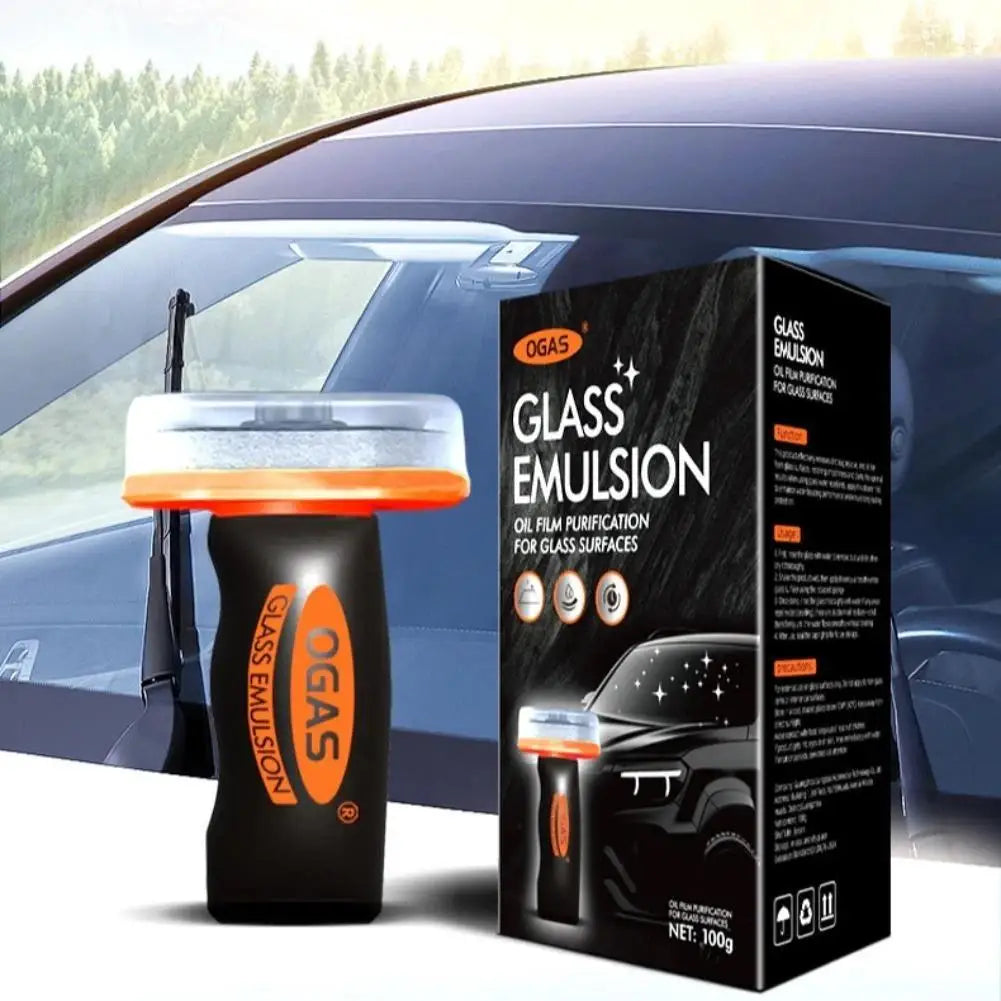 Heavy degreasing film cleaning paste by BACKUPMYFILESNOW.COM for car glass, effectively removes stains from windshields and mirrors.