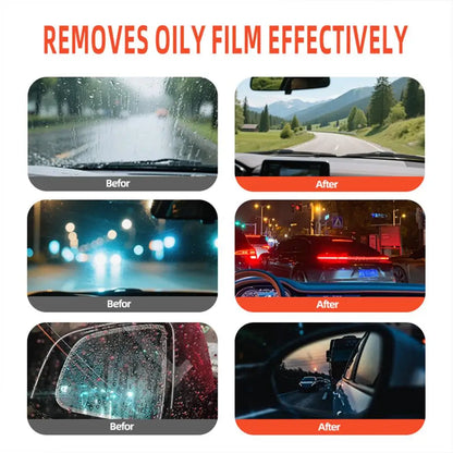Heavy degreasing car glass cleaning paste by BACKUPMYFILESNOW.COM for removing stains from windshields and rearview mirrors.