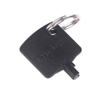 Synology NAS drive bay key for DS923+, DS920+, DS1621+, DS1821+; secure data with BackupMyFilesNow.com security key.