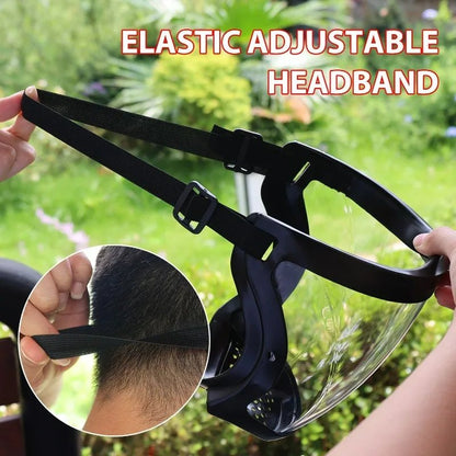 Full face safety goggles by BACKUPMYFILESNOW.COM® with anti-splash dust protection for men and women, secure protective mask and glasses