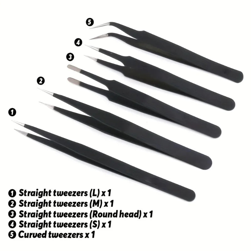 Model Basic Tools set for DIY model car building, including scissors and tweezers, ideal for hobbyists and beginners in craft repair.