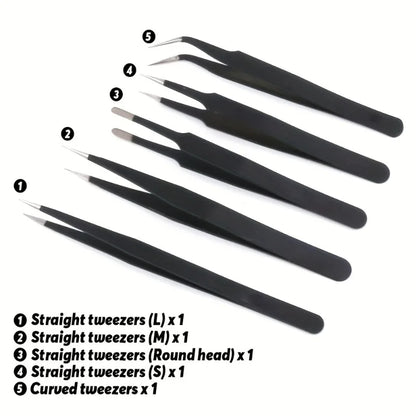 Model Basic Tools set for DIY model car building, including scissors and tweezers, ideal for hobbyists and beginners in craft repair.