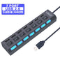 BackupMyFilesNow.com 7-port USB 3.0 and 2.0 hub with power adapter, switch, and multi-port expander for PC accessories.