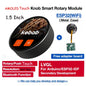 Smart Home 2.1-inch ESP32 LVGL circular push knob IPS LCD module with TFT touch display for Arduino projects.
