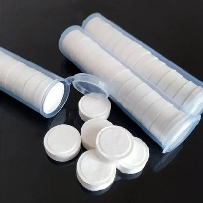 10/20PCS portable compressed towels by BACKUPMYFILESNOW.COM®, non-woven face towels for camping, hiking, outdoor use, disposable and moistened.