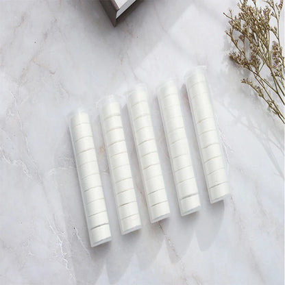 Set of 10/20 compressed portable non-woven face towels, ideal for outdoor camping, hiking, and travel, moistened disposable tissues.