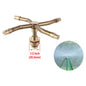 2/3/4 arm rotating brass garden sprinkler with 360° automatic spray for lawn, flower beds, and horticulture watering.