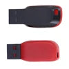 Wholesale 2GB red USB flash drive with customizable logo, compact plastic design, available in multiple storage capacities.