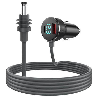 High-quality black Starlink DC power adapter cable in multiple lengths for Starlink Mini, by BACKUPMYFILESNOW.COM®.