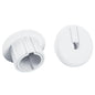 White cable routing kit with wall grommets for Starlink cable mounting, pass-through for 1-inch wall or furniture wire holes, 2-pack.