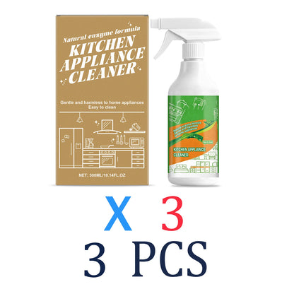BackupMyFileSNOW® 300ml kitchen degreaser spray, multi-purpose heavy-duty oil remover for rangehood, oven, stove, and appliances.