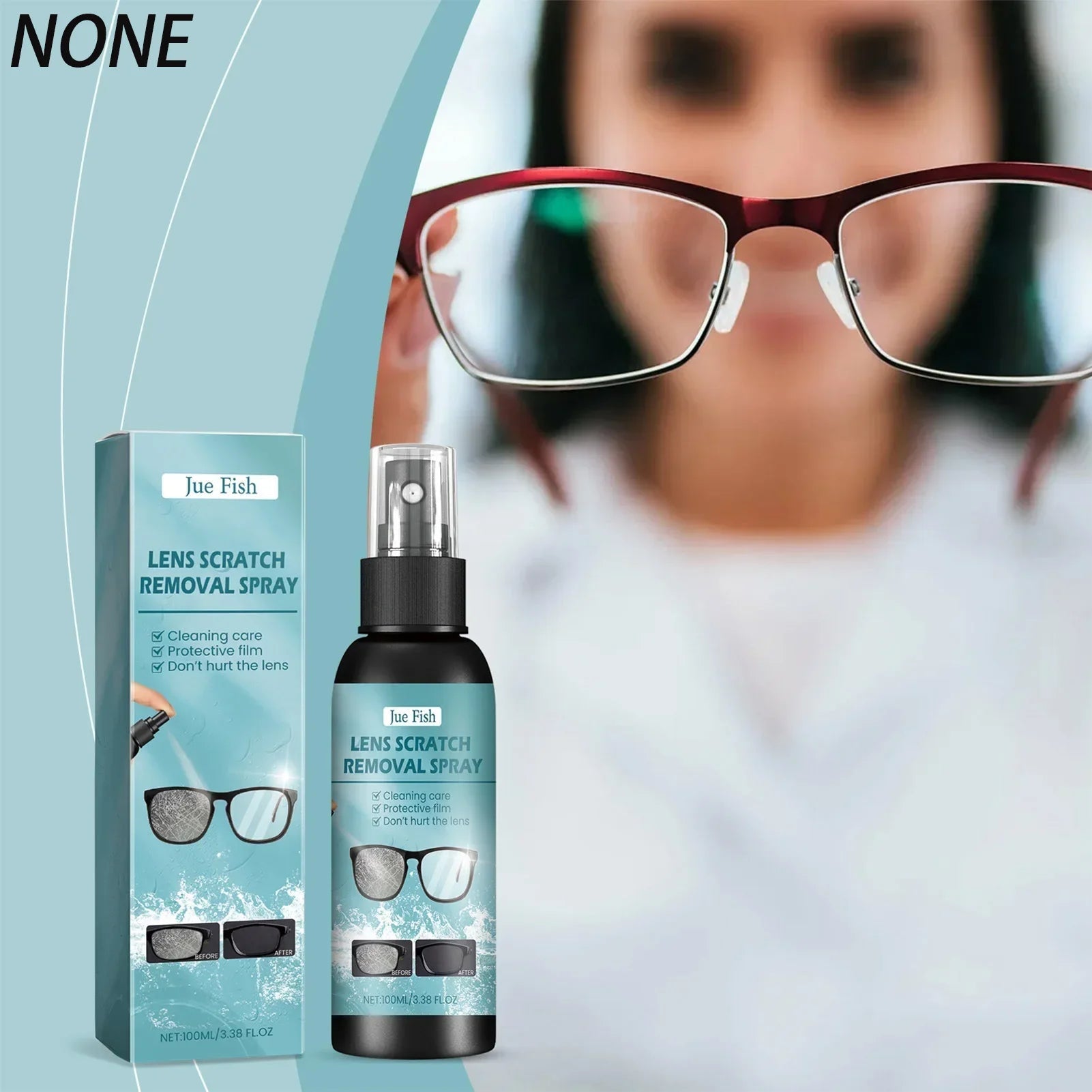 BackupMyFilesNow® glasses cleaning solution spray, 200ml and 100ml, for cleaning glasses, water eye lenses, suitable for all ages.