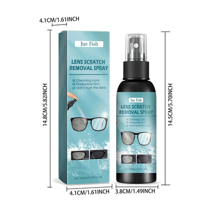 BackupMyFilesNow® glasses cleaning solution spray in 200ml and 100ml bottles, suitable for cleaning eye lenses and glasses at all ages.
