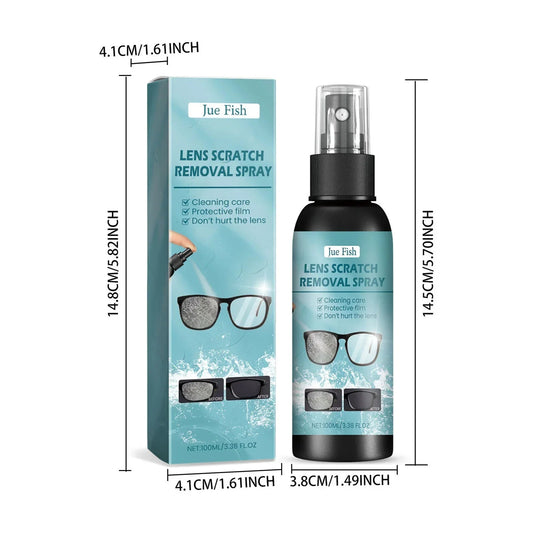 BackupMyFilesNow® glasses cleaning solution spray in 200ml and 100ml bottles, suitable for cleaning eye lenses and glasses at all ages.