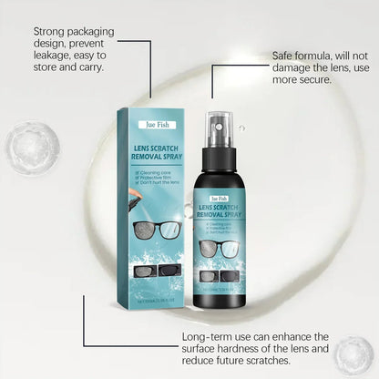 BackupMyFilesNow® glasses cleaning solution spray for lenses and water eyes, suitable for all ages, 200ml and 100ml bottles.