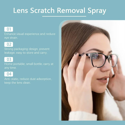 BackupMyFilesNow® glasses cleaning solution spray for cleaning eye lenses and glasses, suitable for all ages, 200ml bottle.