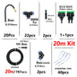 DIY bending spray system kit for greenhouse and garden irrigation, featuring misting and cooling for plants and flowers.