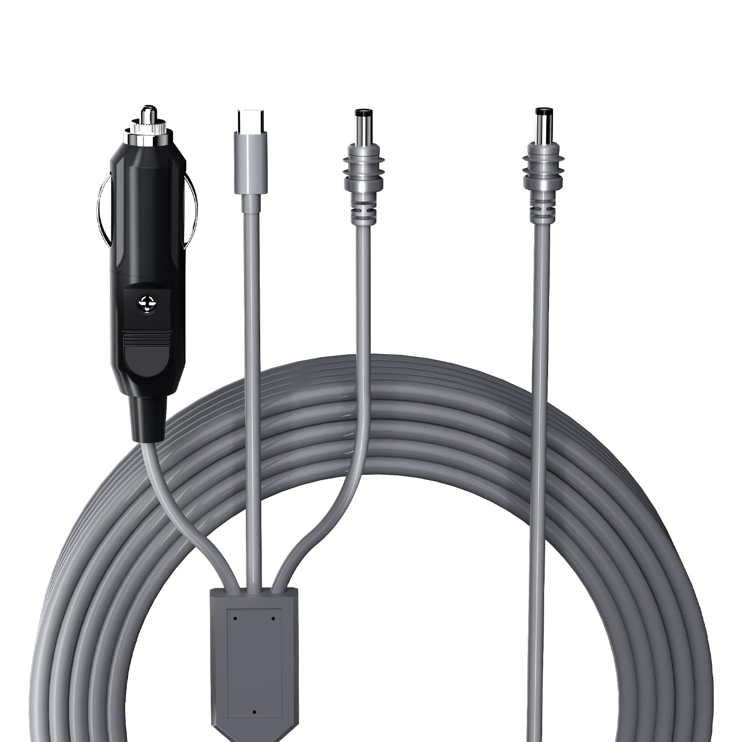 3-in-1 USB-C to DC power cable for Starlink Mini, 65ft waterproof 140W cable with car power adapter and 18AWG construction.