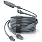 Starlink Mini 2 in 1 power cable with DC, USB-C, and RJ45 Ethernet ports, providing stable, fast wired network connection.