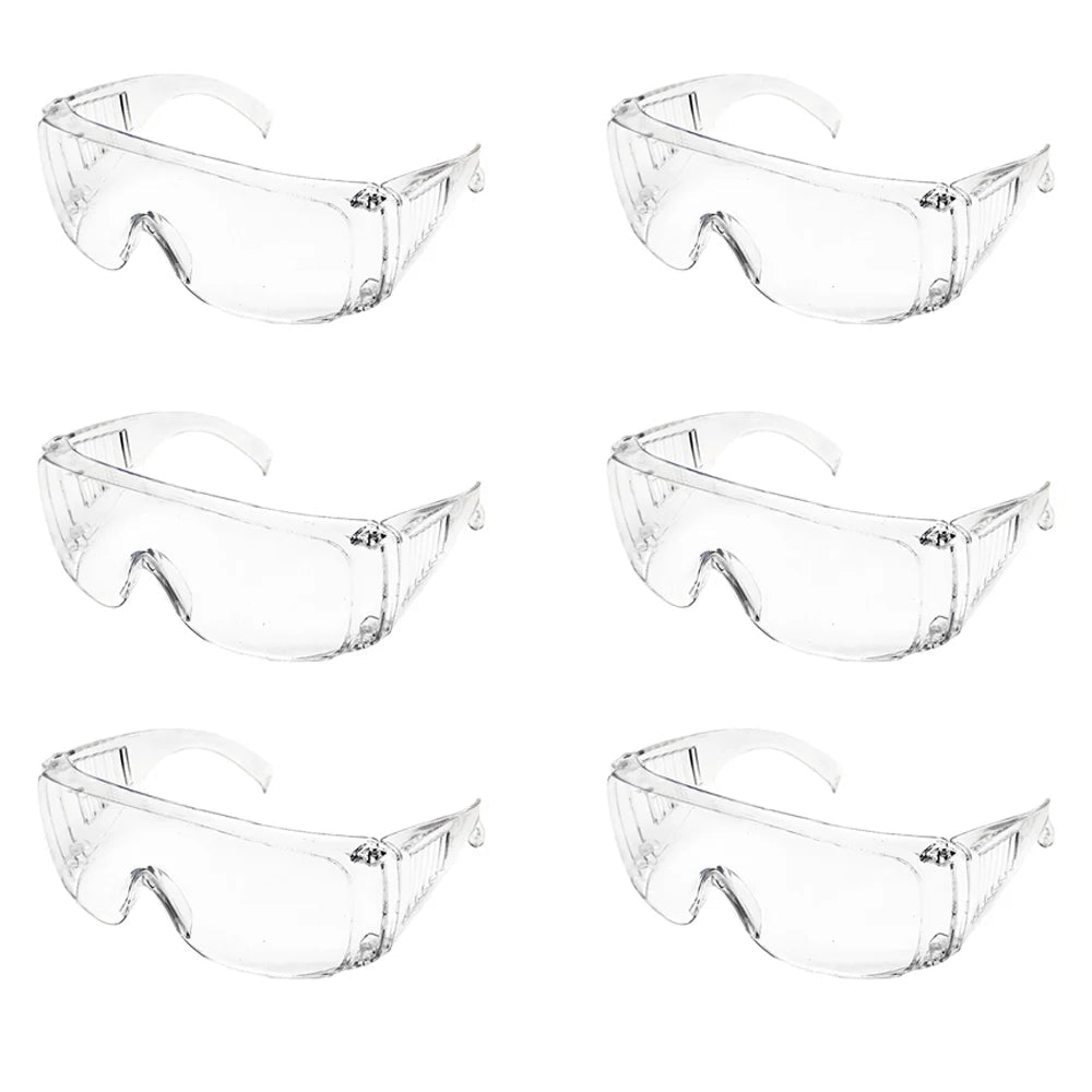 BackupMyFilesNow® safety goggles with clear lenses, anti-splash, dustproof, and protective for laboratory and work safety.