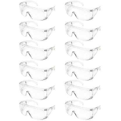 BackupMyFilesNow® safety goggles with clear lenses, anti-splash dustproof design for laboratory and work eye protection.