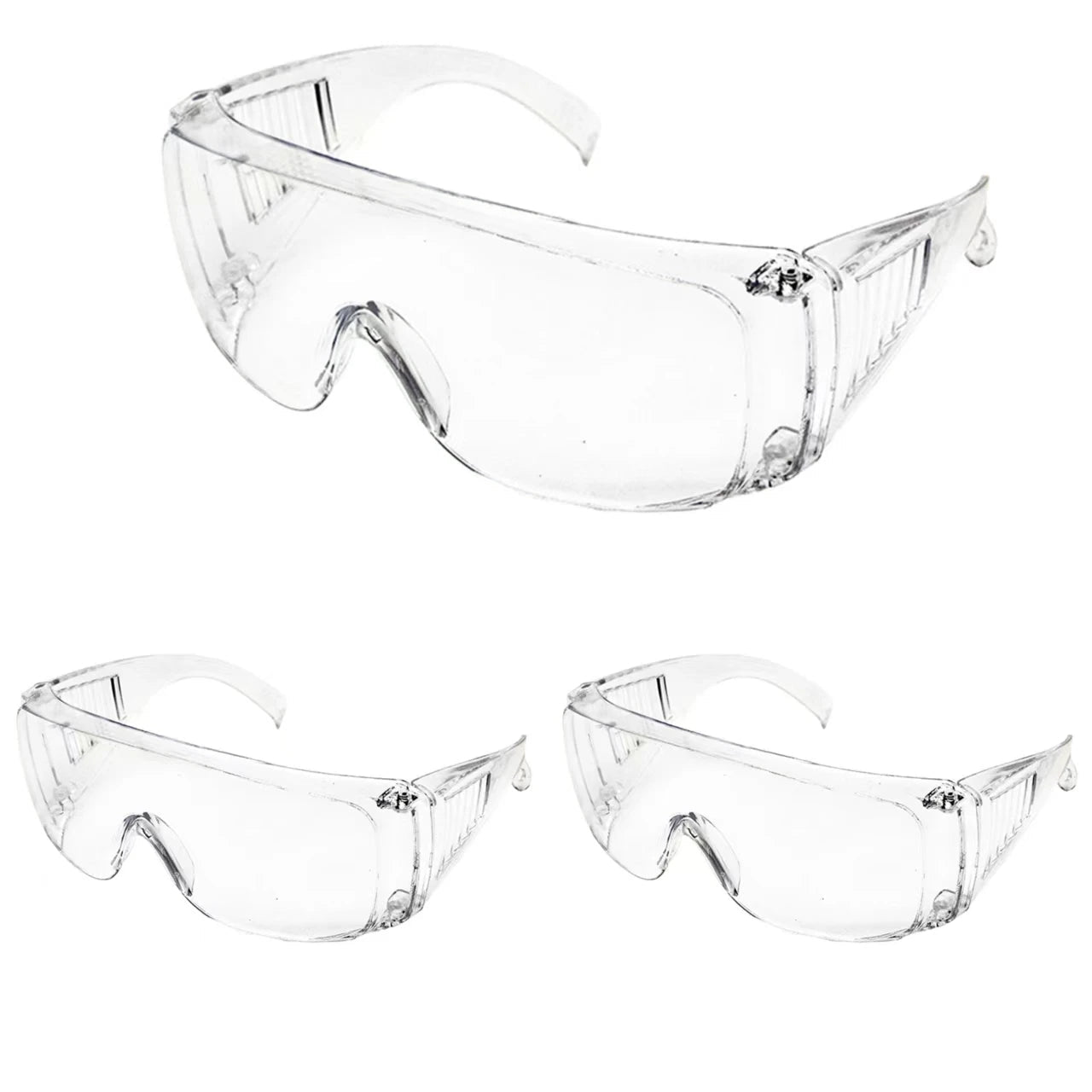 BackupMyFilesNow® safety goggles with clear lenses, anti-splash dustproof design, ideal for laboratory work and eye protection.