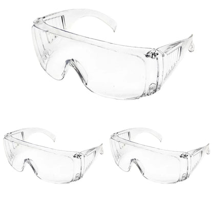 BackupMyFilesNow® safety goggles with clear lenses, anti-splash dustproof design, ideal for laboratory work and eye protection.