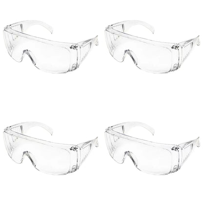 BackupMyFilesNow® safety goggles with clear lenses, anti-splash, dustproof work glasses for eye protection in laboratories and industrial settings.