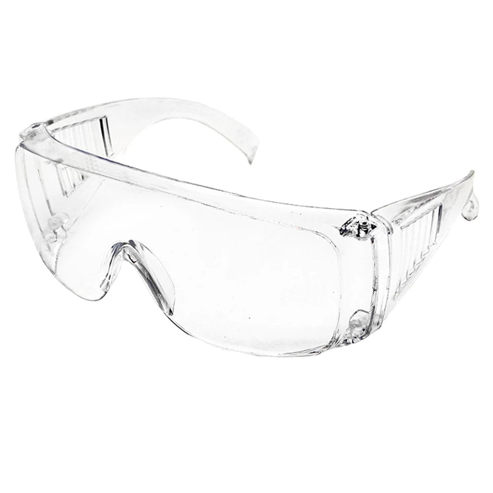BackupMyFilesNow® safety goggles with clear lenses, anti-splash and dustproof design for lab work and eye protection.
