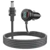 RoHS certified Starlink Mini Charger with 3M waterproof cable, dual USB, DC power, PVC jacket, in grey color.