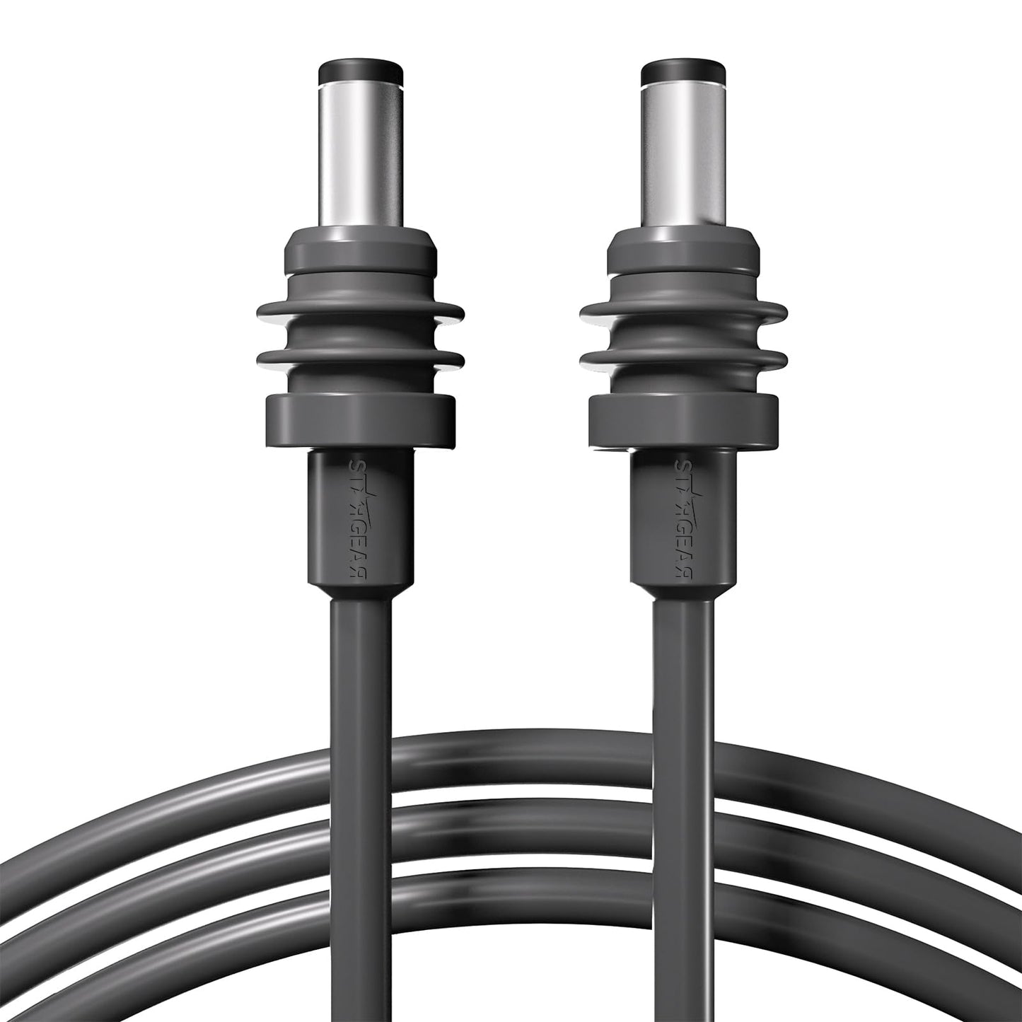STARGEAR for Starlink Mini 6.5ft replacement DC power cable, waterproof outdoor gray barrel jack charging cord, outdoor use.