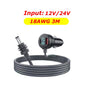 BackupMyFilesNow® Starlink 3-in-1 car charger with dual USB ports, waterproof extension cable, digital voltmeter, and 2m DC cable.