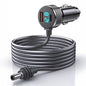 Starlink Mini 3-in-1 digital display car charger cable with USBA+C interface and DC power connector, by BACKUPMYFILESNOW.COM®.