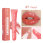 Lakerain Lip Moisturizing Glaze Balm 2-in-1 lip gloss with mirror, providing lasting moisture, mild repair, and a glossy finish.